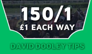 £1 each way at 150/1