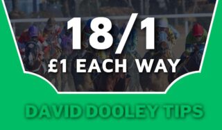 £1 each way at 18/1