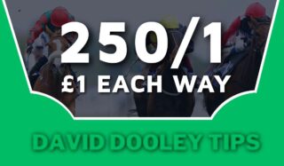 £1 each way at 250/1