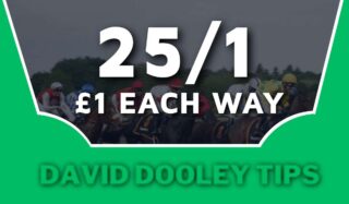 £1 each way at 25/1