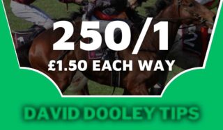 £1.50 each way at 250/1