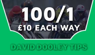 £10 each way at 100/1