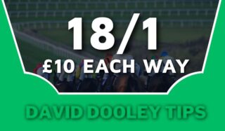 £10 each way at 18/1