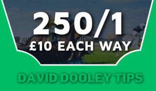 £10 each way at 250/1