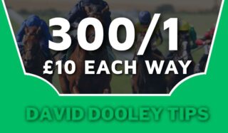 £10 each way at 300/1