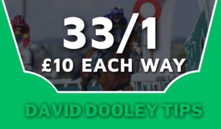 £10 each way at 33/1