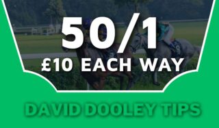 £10 each way at 50/1