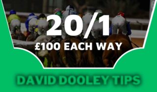 £100 each way at 20/1