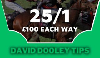 £100 each way at 25/1