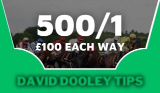 £100 each way at 500/1