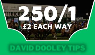 £2 each way at 250/1