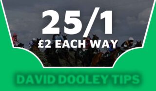 £2 each way at 25/1