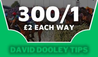 £2 each way at 300/1