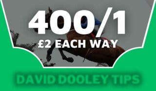 £2 each way at 400/1