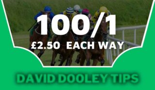 £2.50 each way at 100/1
