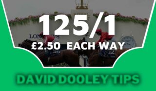 £2.50 each way at 125/1