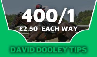 £2.50 each way at 400/1
