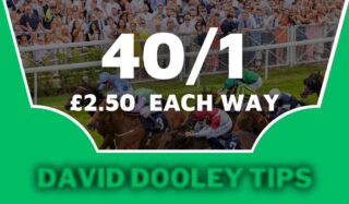 £2.50 each way at 40/1