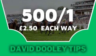 £2.50 each way at 500/1