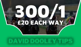 £20 each way at 300/1
