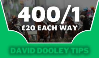 £20 each way at 400/1