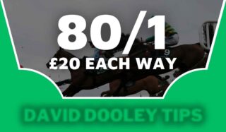 £20 each way at 80/1