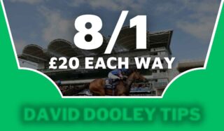 £20 each way at 8/1
