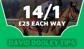 £25 each way at 14/1