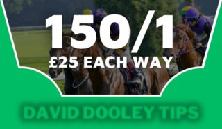 £25 each way at 150/1