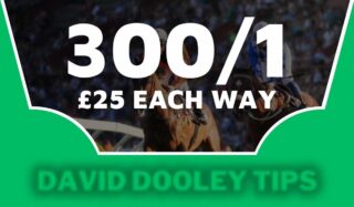 £25 each way at 300/1