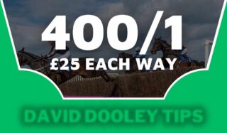 £25 each way at 400/1