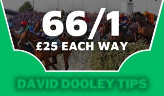 £25 each way at 66/1