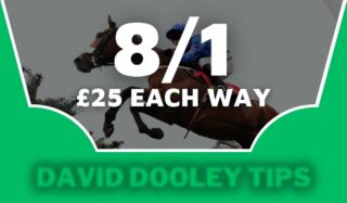 £25 each way at 8/1