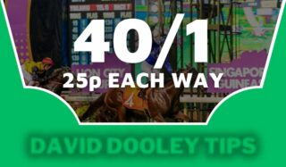 25p each way at 40/1