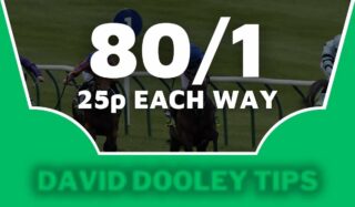25p each way at 80/1