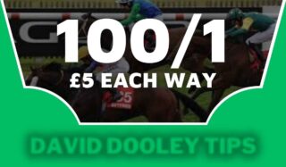 £5 each way at 100/1