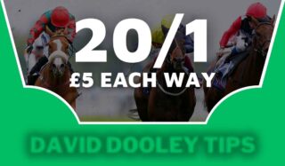 £5 each way at 20/1