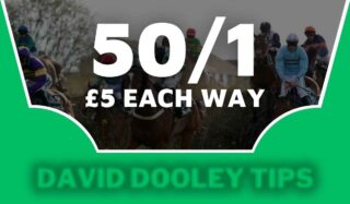 £5 each way at 50/1