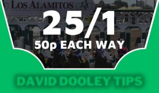 50p each way at 25/1
